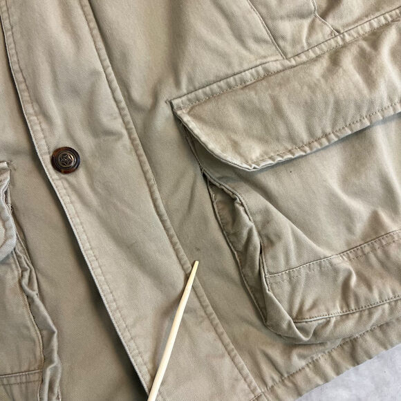 VTG Aberdeen Jacket Mens XL Tan Chore Coat Barn Outdoors Field Flannel Lined - Picture 3 of 16